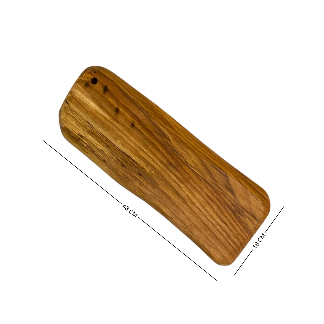 Tagliere irregolare in legno di quercia antica artigianale