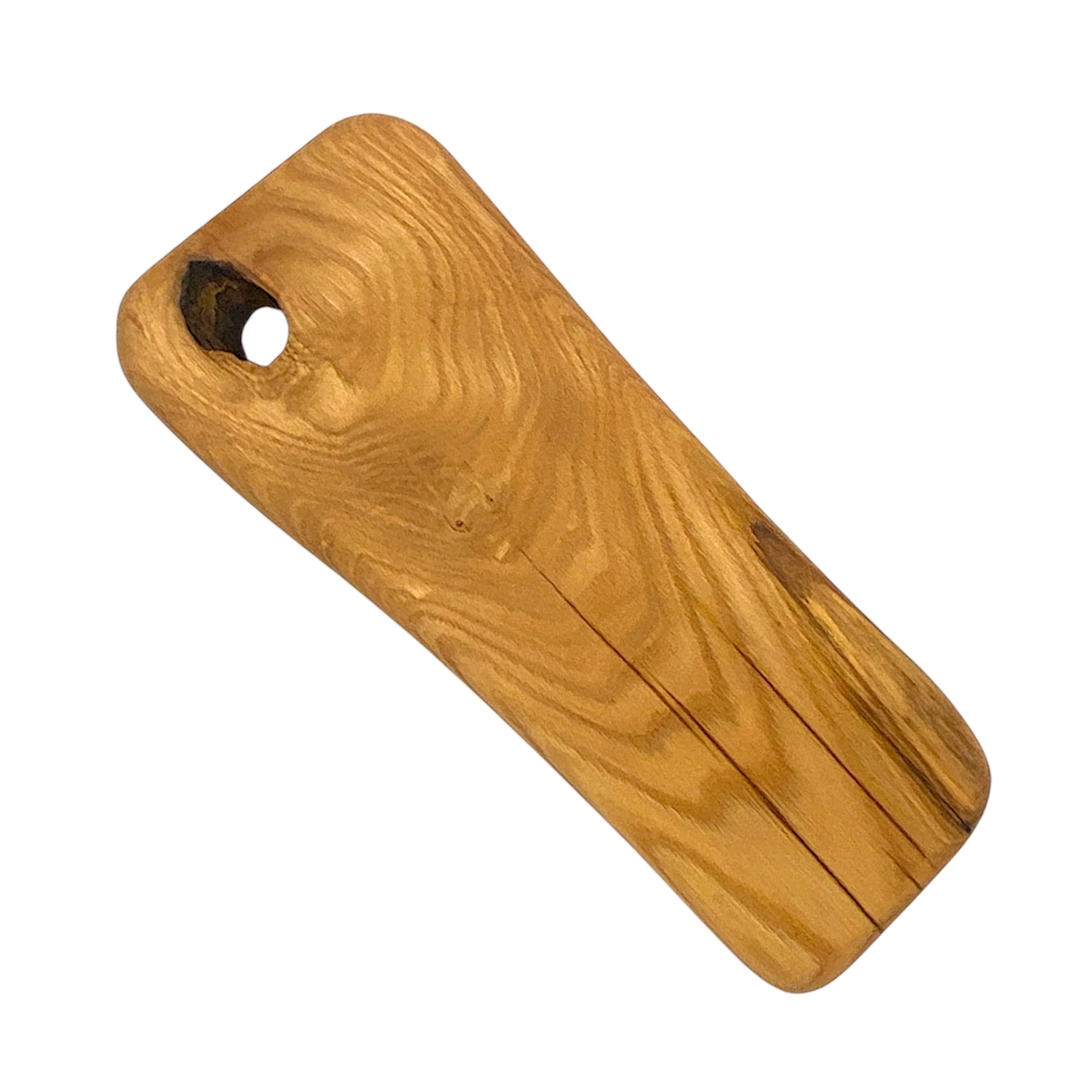 Tagliere irregolare in legno di castagno antico artigianale