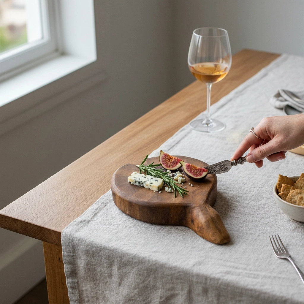 Piccolo tagliere artigianale in noce nazionale