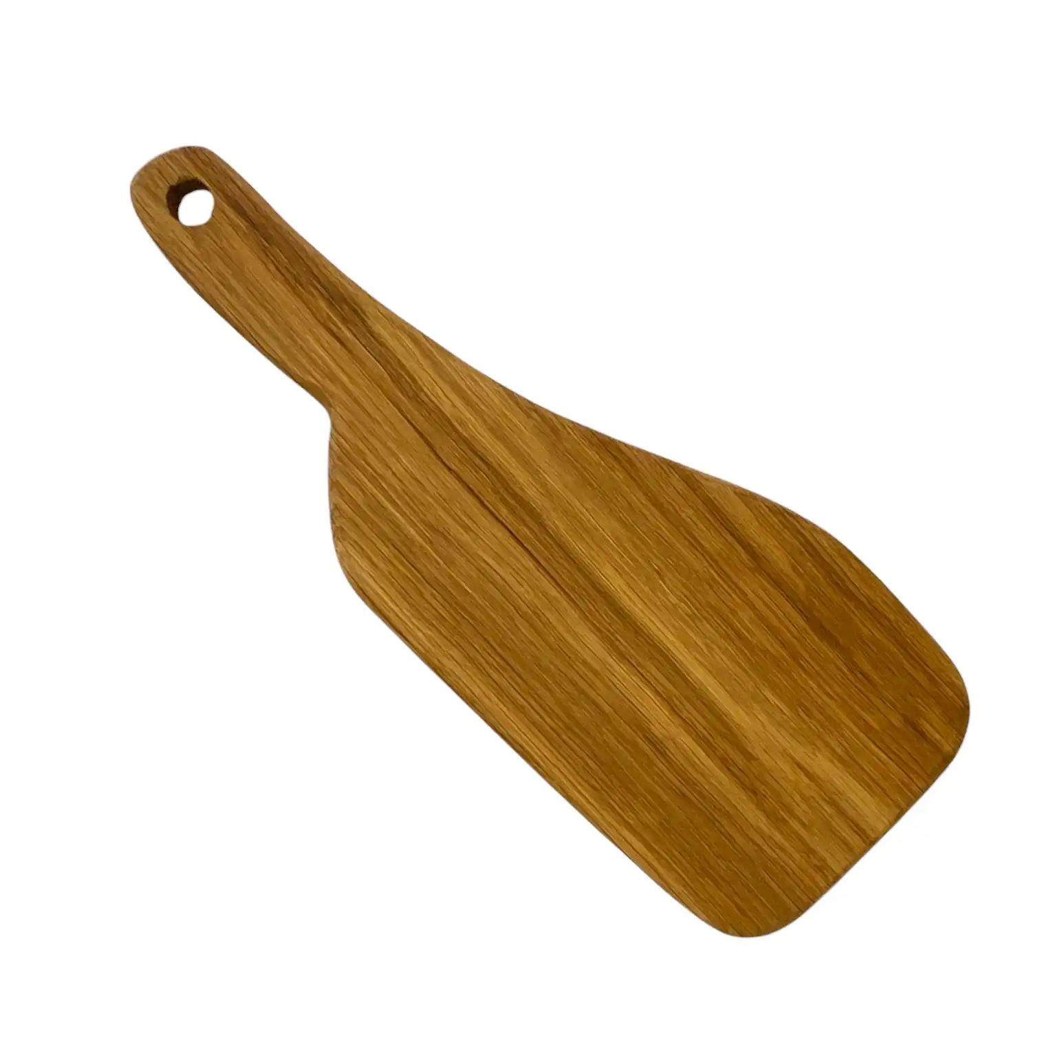 Tagliere artigianale in legno massello di quercia con manico sagomato